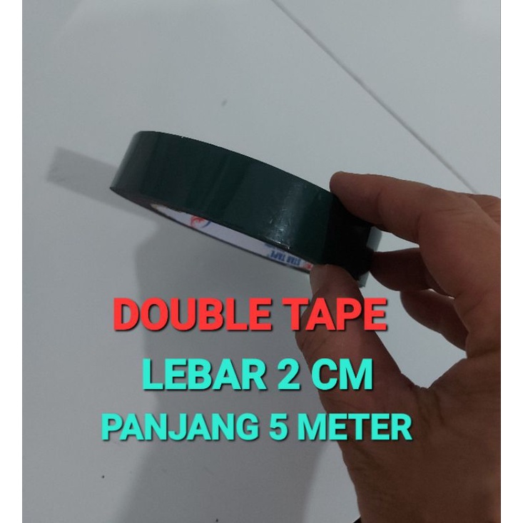 

DOUBLE TAPE LEBAR 2 CM PANJANG 5 METER BUAT TUTUP TEPI .