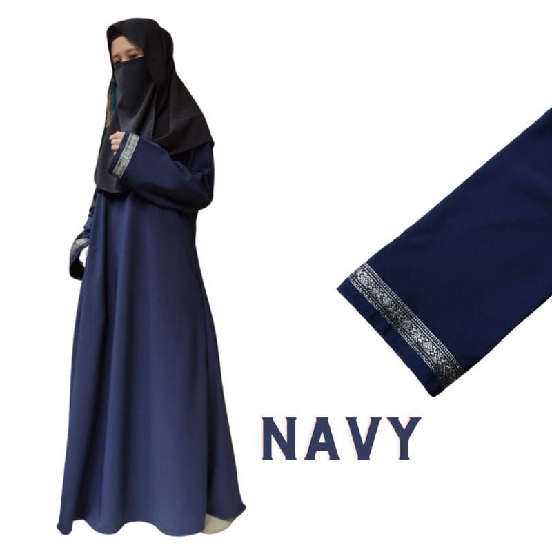 Gamis Abaya List Tangan (BISA COD)