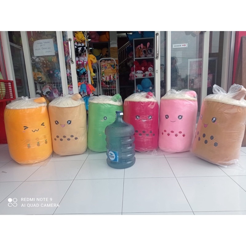 SNI ! Boneka Boba Jumbo 85 cm Besar  BUBBLE MILK TEA PEARL BROWN SUGAR untuk kado ulang tahun anak pacar teman laki perempuan pria wanita cowok cewek   gemes import ori premium original JUMBO BESAR MINI KECIL  everly.id everlyid gemoy lucu