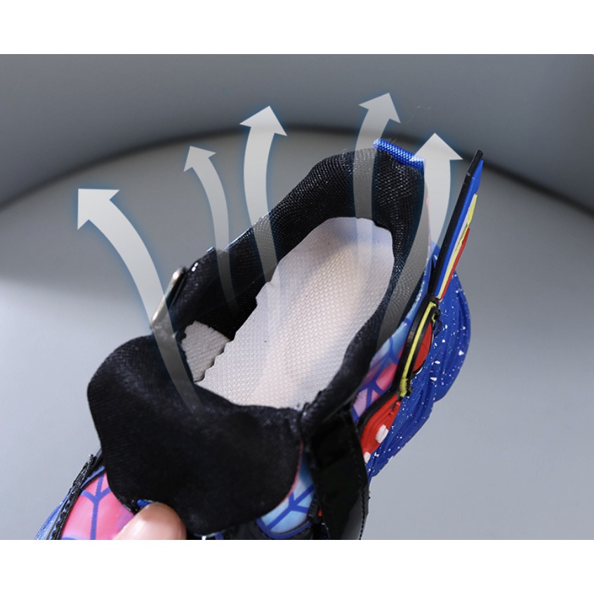 babyfit RISING SPIDER NEW sepatu sneakers anak cewek cowok sepatu lampu LED anak gs-1022