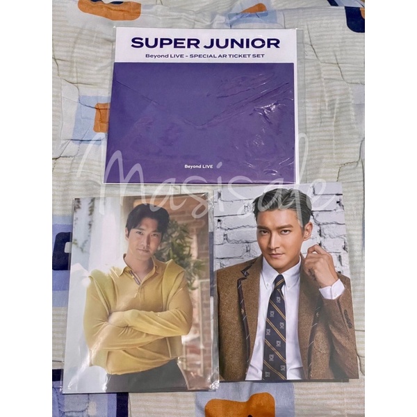 AR Ticket Beyond Live Super Junior Siwon + postcard