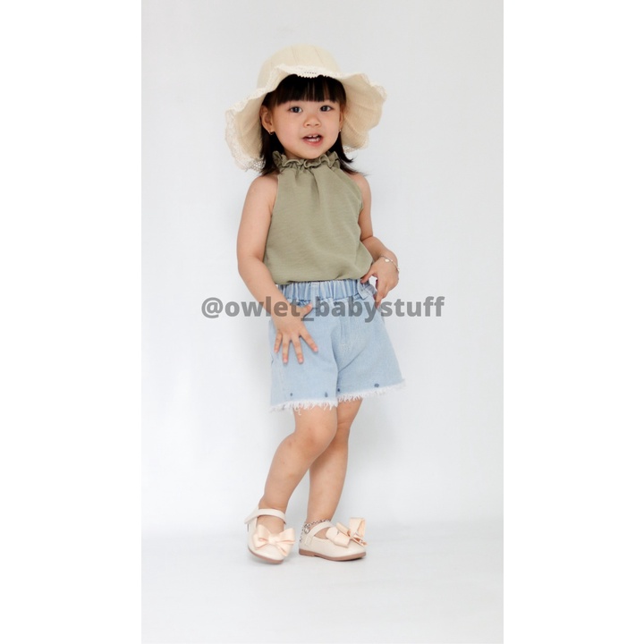 Owlet -  Blouse anak / kaos anak perempuan / Atasan anak perempuan / halter neck