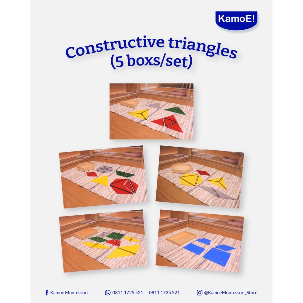 Constructive Triangles Montessori Material