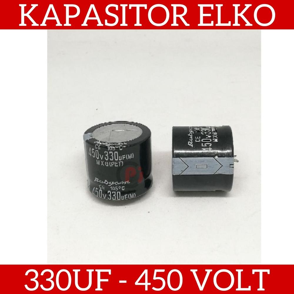 RUBYCON Kapasitor Elco 330uf 450v Capacitor Elko 330 uf 450 V Volt