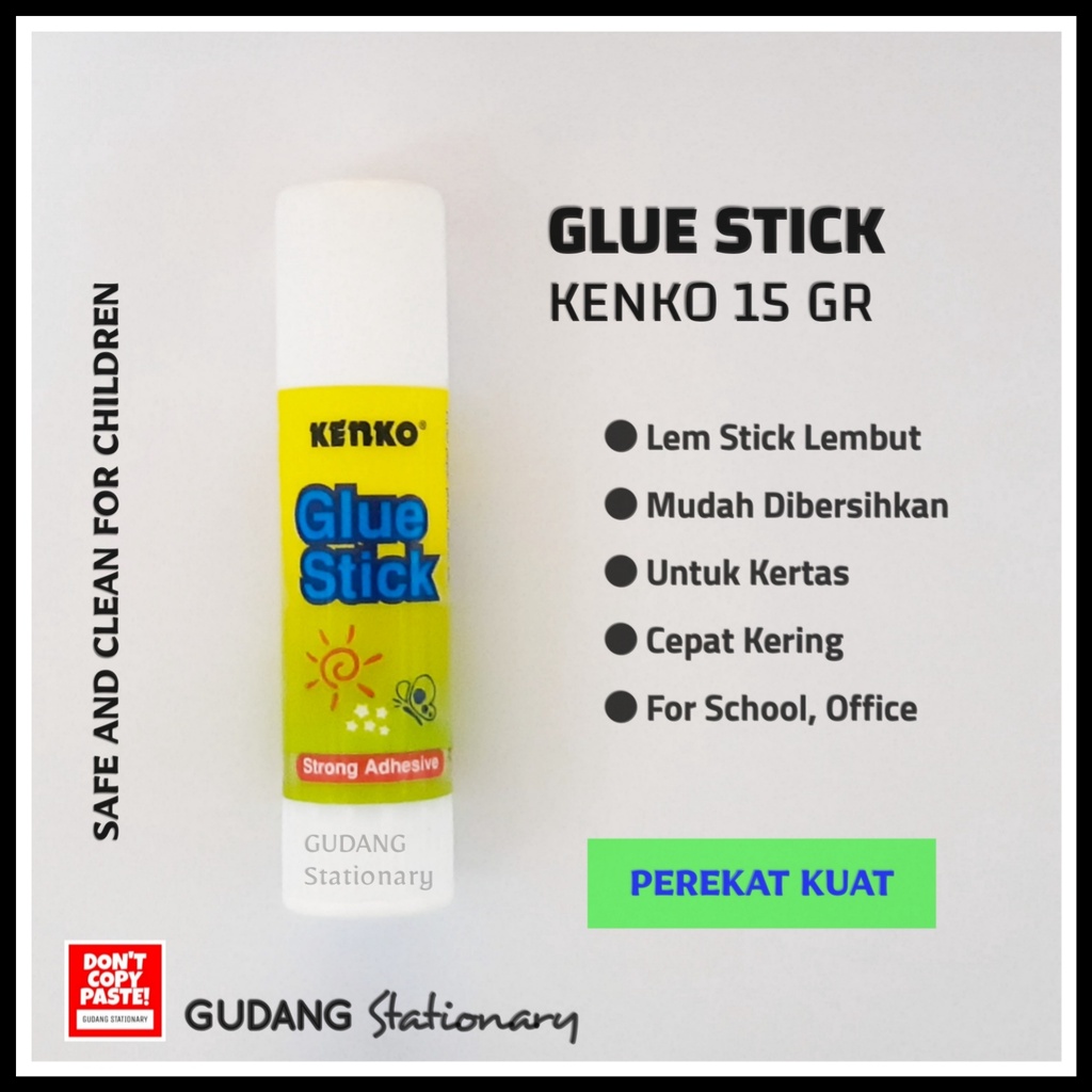 Lem Glue Stick 15 Gram KENKO [ 1 piece ]