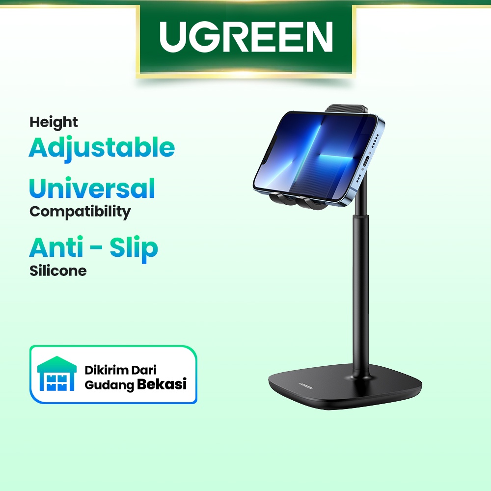 【Stok Produk di Indonesia】Ugreen Stand Holder Handphone Tinggi Adjustable Untuk iPhone 13 / 12pro / 11 SE / XS / XR / 8plus / 6 / 7 / Samsung Galaxy Note20 / S10 / S9 / S8 / Note 10 / 9 / 8 / S7 / S6