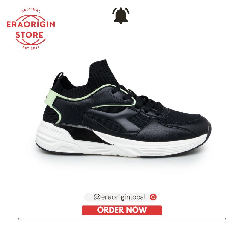 Sepatu Lari Pria Diadora Donatello Black Original