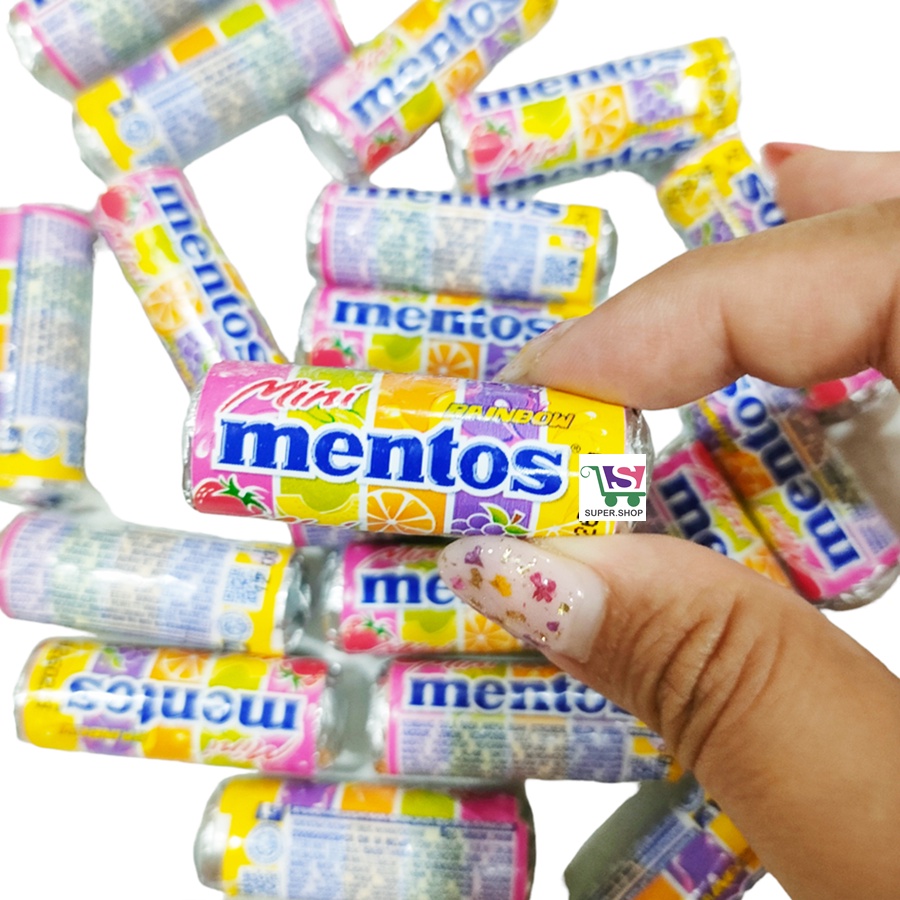 Mentos MINI Rainbow Roll Permen Buah 10 Gram