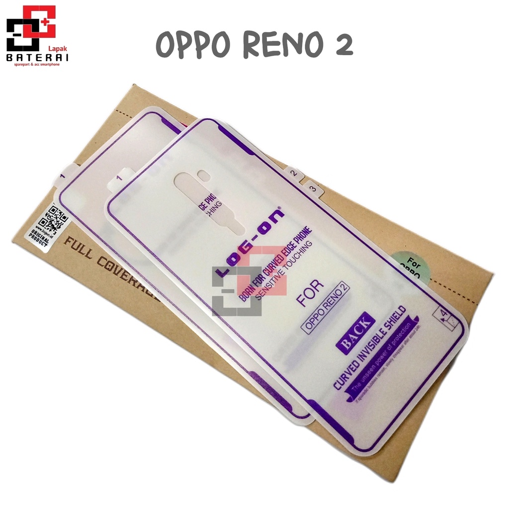 ANTI SHOCK OPPO RENO 2 - LOG ON SCREEN PROTECTOR - ANTI GORES