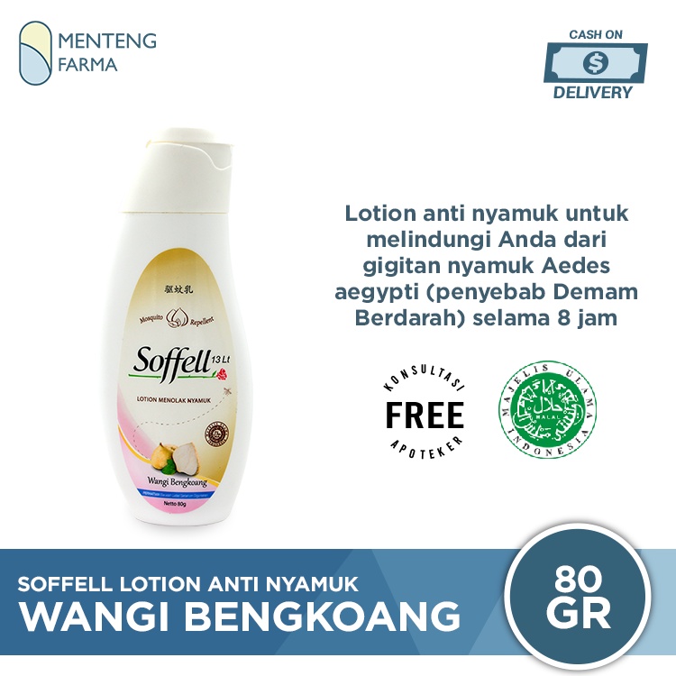 Soffell Lotion Wangi Bengkoang 80 Gr - Lotion Anti Nyamuk