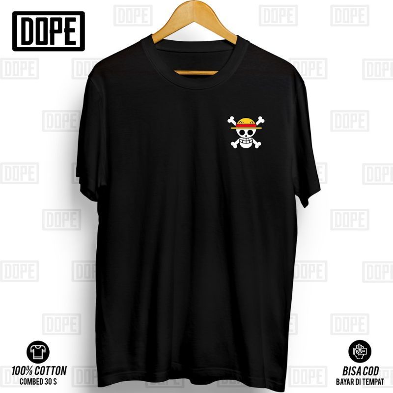 KAOS DISTRO 30S | LOGO ONE PIECE | MUGIWARA