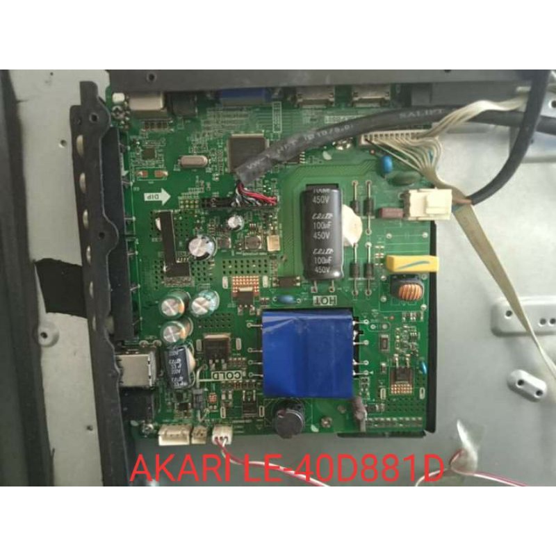 MAINBOARD TV AKARI LE40D881D / MB TV AKARI LE40D881D / MESIN TV AKARI LE40D881D/ MODUL TV AKARI LE40