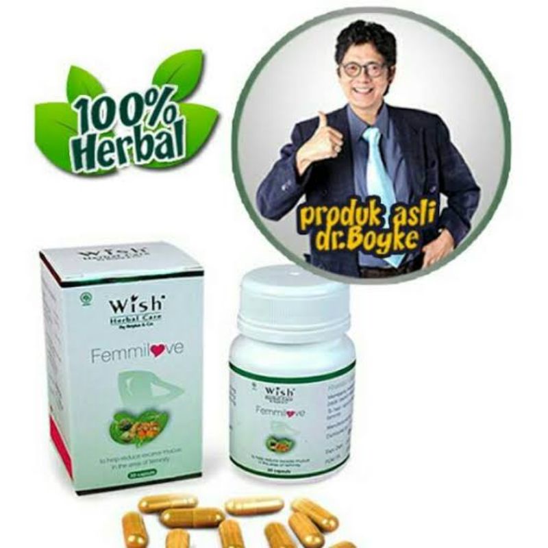 

Femmilove Wish Herbal Care Dr Boyke Obat Kapsul Perawatan Kewanitaan