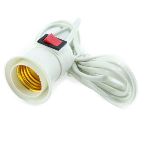 Fitting Gantung Lampu dengan Saklar On - Off + Kabel 4 Meter