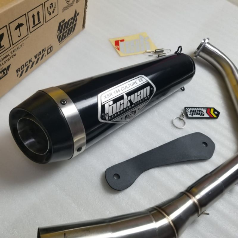 Jual knalpot original fullsytem x1 XSR155 semi underbelly | Shopee ...