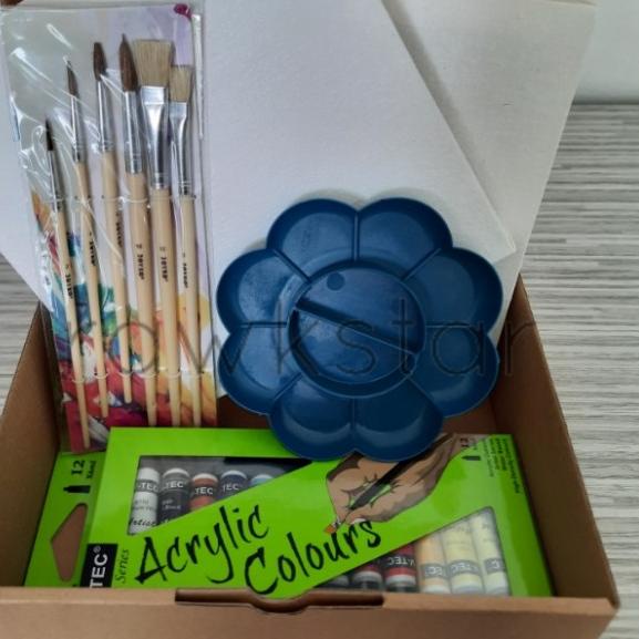 

Paket B Lukis Kanvas 20x20 Painting for Kids Arts