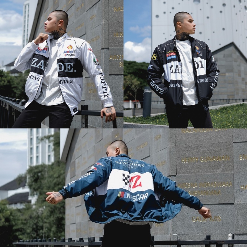 Livingspace | Jaket Nascar Pria Premium Nascar Racing Nascar Jacket Vintage Jaket Nascar