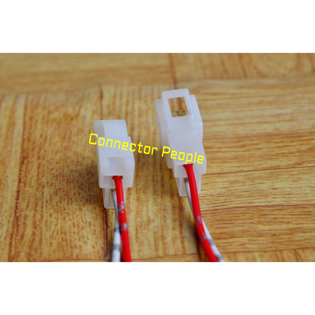 PNP Soket Sambungan 2 Pin Besar + Kabel Bintik 1 Set