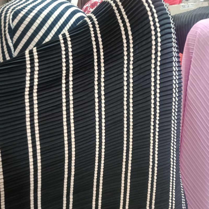 Kain plisket - Kain plisket  Premium - Kain Ceruty Motif - Bahan Ceruty Meteran - Kain Ceruty Motif 