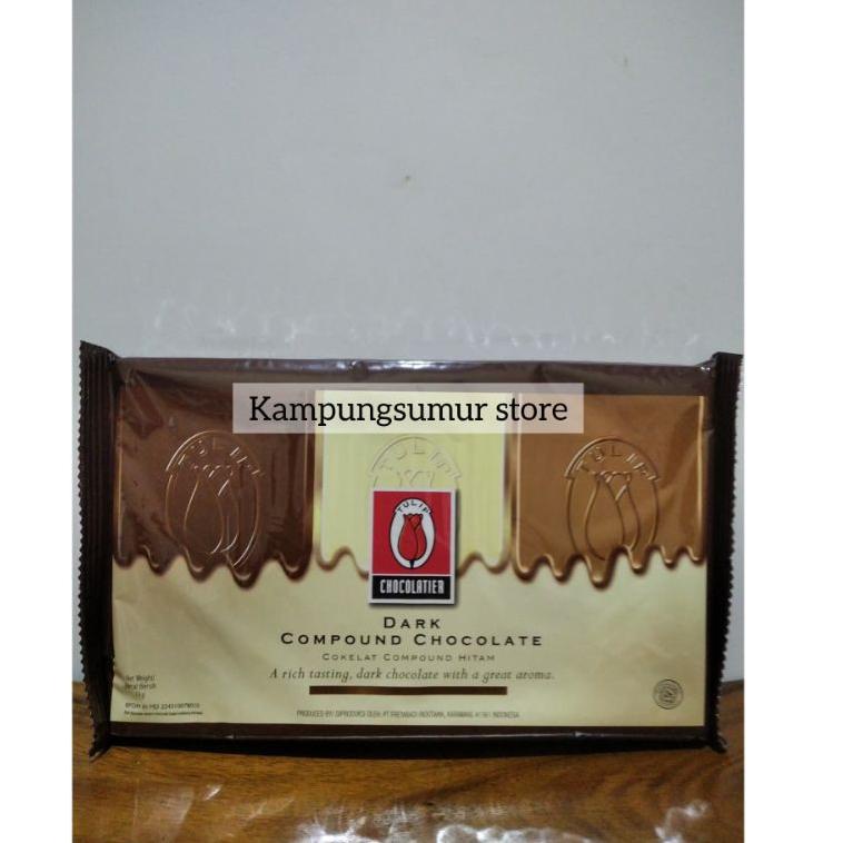 

COD Coklat Tulip Dark / Dark Chocolate Compound 1 kg murah