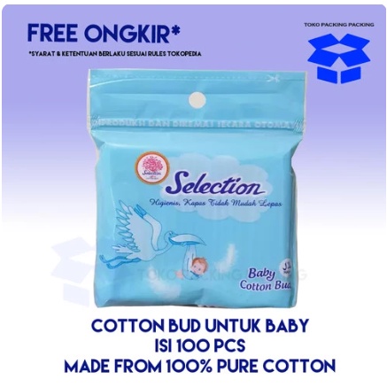 SELECTION COTTON BUD isi 100 pcs BABY