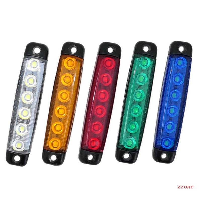 Zzz 2pcs Lampu Belakang / Sein / Rem 6-led 12-24V Untuk Truk / Traktor