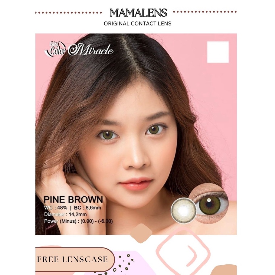 Softlens Miracle -0.50 sd -2.75 Free Lenscase -MAMALENS