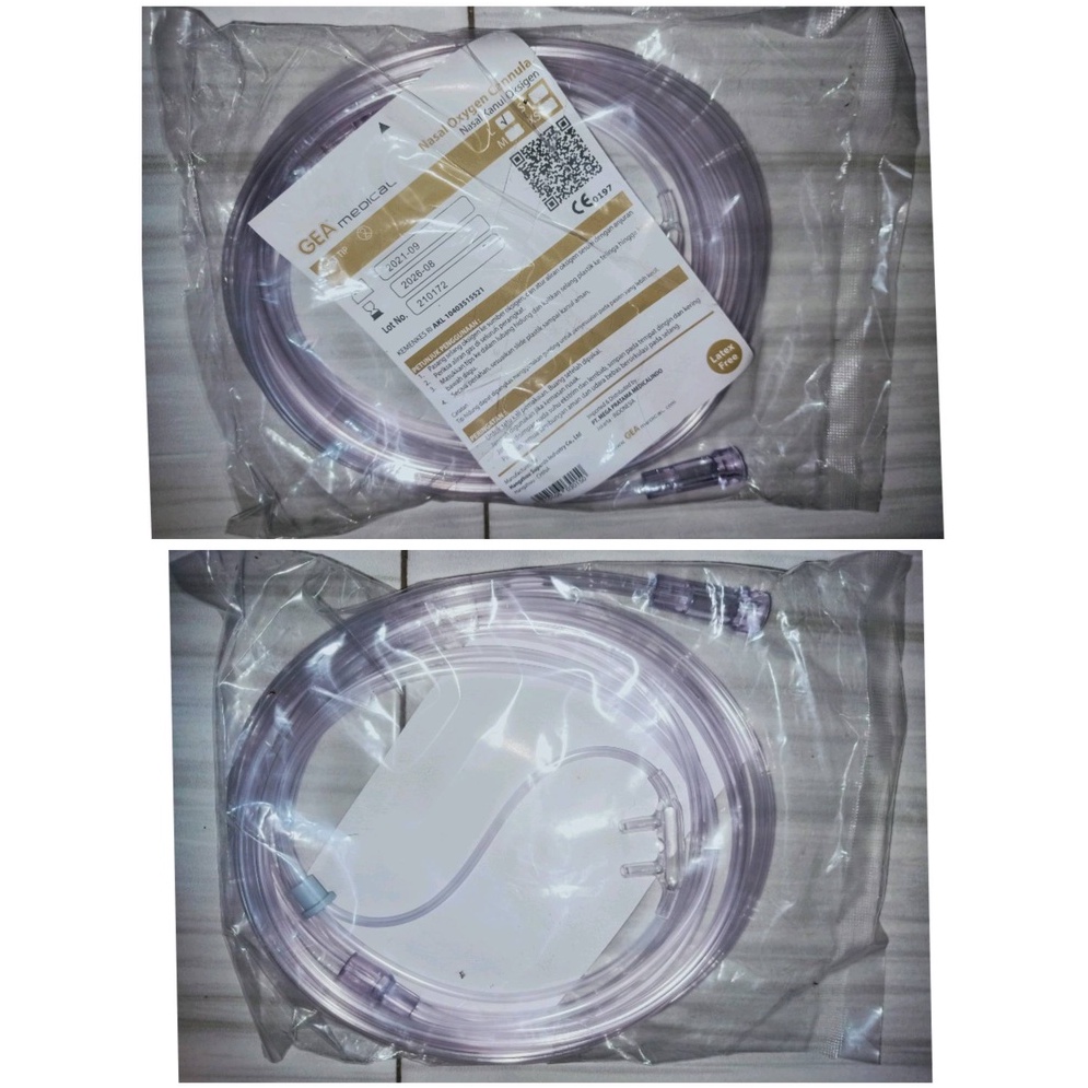 NASAL OXYGEN Cannula GEA / Selang Oksigen / Nasal Oxygen Dewasa dan Anak