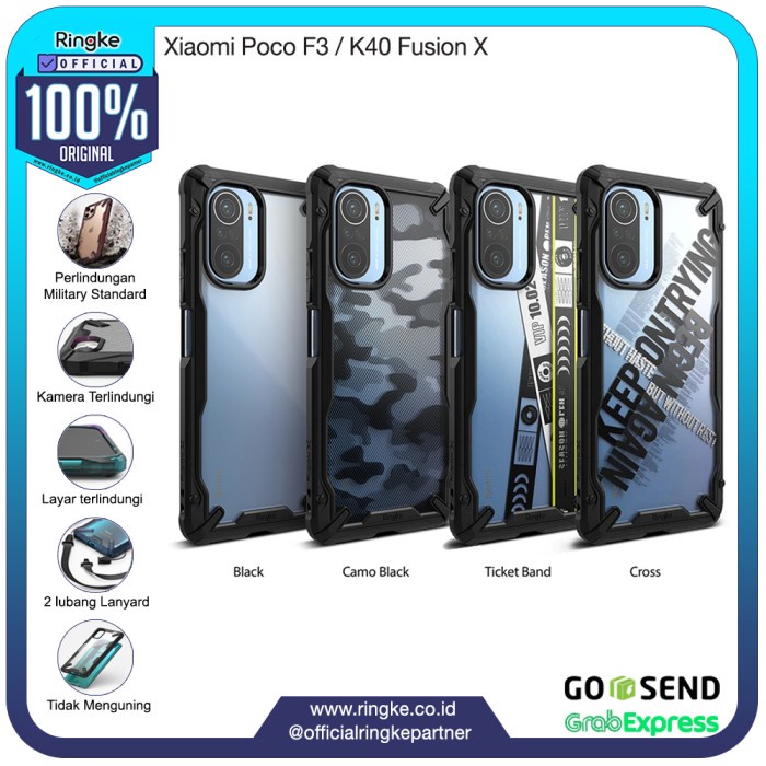 Ringke Xiaomi Poco F3 Fusion X Softcase Anti Crack Slim Military Drop