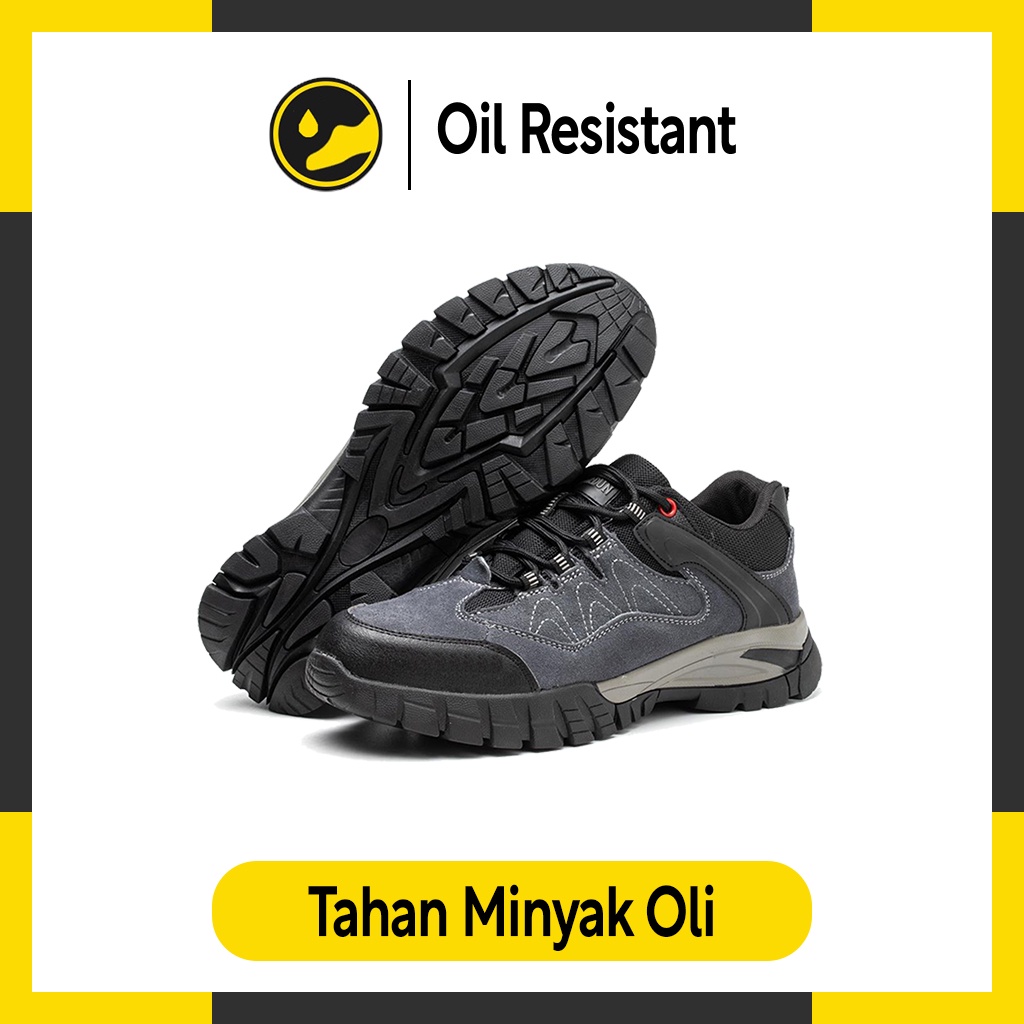 Sepatu Safety Ujung Besi Sepatu Septi Sepatu Sefty Sepatu Safety Shoes Low Cut - SSSLCA11