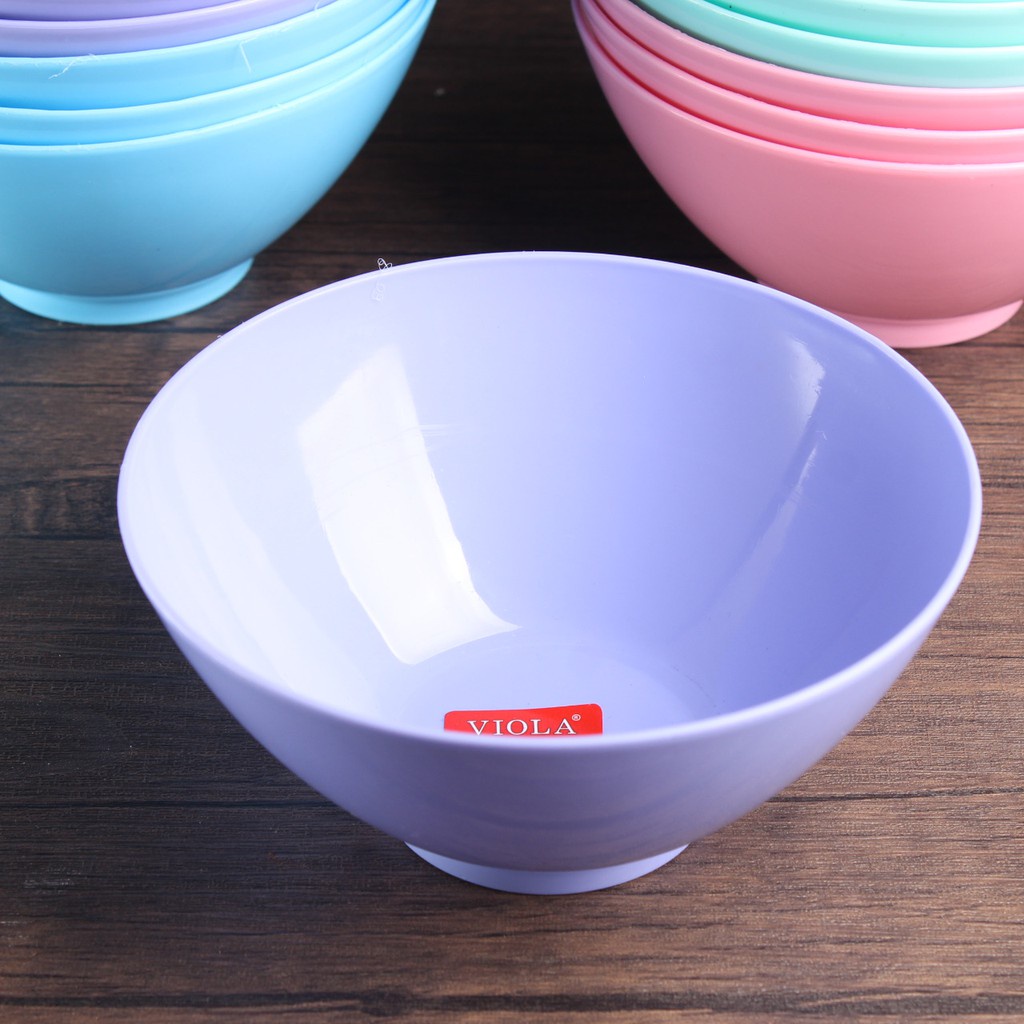 Viola Mangkok Bulat Plastik Tifany Dove Grabah Houseware