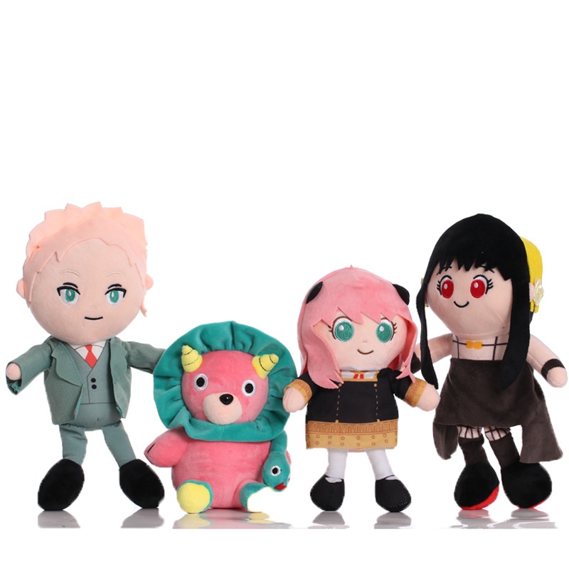 1pc Mainan Boneka Stuffed Plush Kartun Anime SPY FAMILY Dad Mom Ania Fuji Chimera Lion Untuk Anak / Dewasa