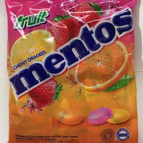 

PERMEN MENTOS RASA BUAH 135gr 135 gr 1 BUNGKUS ISI 50 BUTIR - pcs pak fruit candy fruty