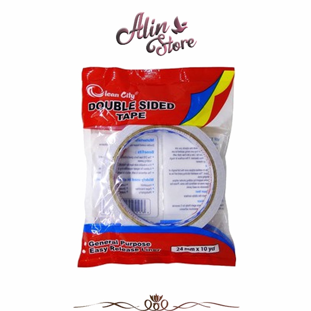 

Isolasi/ Solasi Double Side Tape 0.25x10 Oleancity