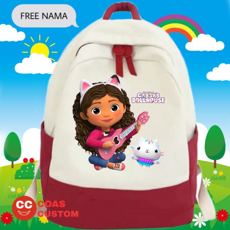 TAS RANSEL GABY'S DOLLHOUSE TAS ANAK SEKOLAH