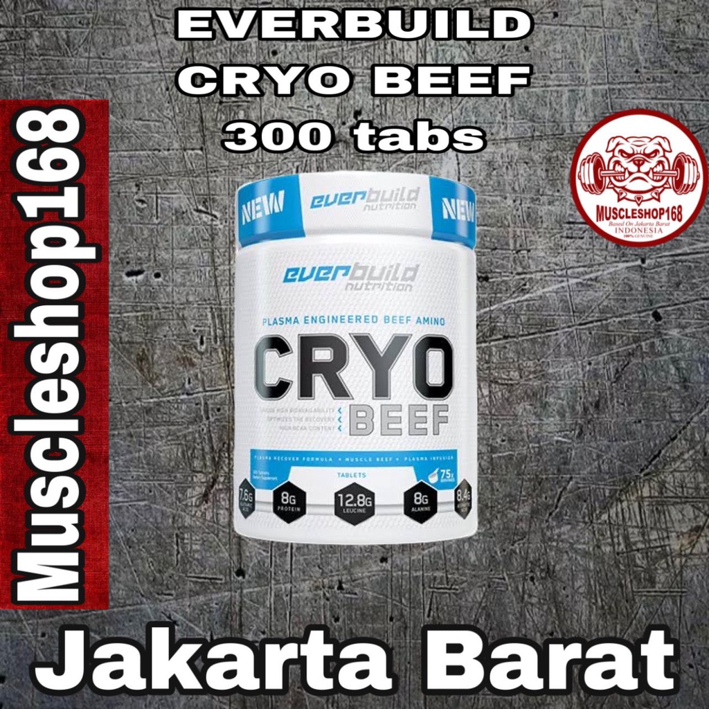 Everbuild CRYO Beef Amino 300 Tabs 75 Serv 8000 mg