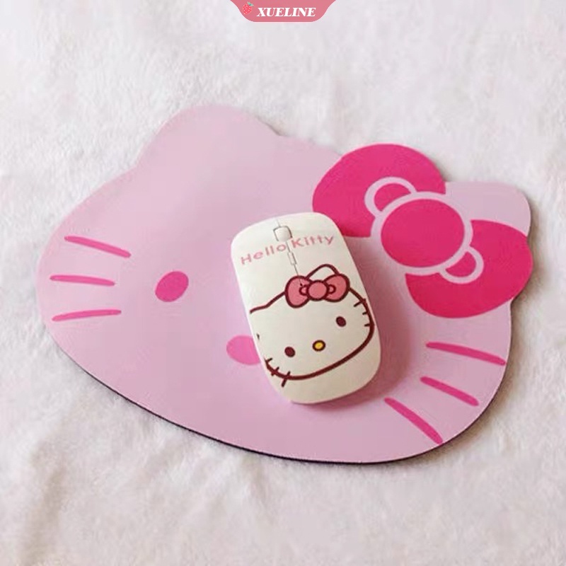 Mouse pad Silikon Lembut Motif Kartun Hello KITTY Untuk Anak Laki-Laki / Perempuan (ZXL)