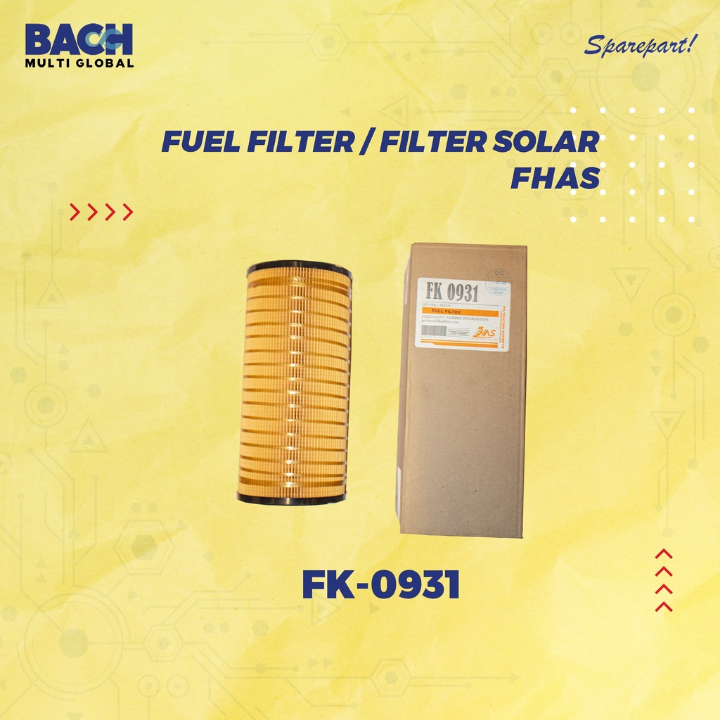 FUEL FILTER /FILTER SOLAR GENSET FHAS FK 0931