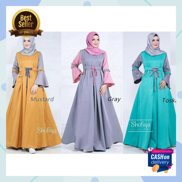 Deres Remaja Sari Gmis Sarii T Baju Games Elegan Dress Pesta Premium Gamis Kondangan Kekinian Gamus 