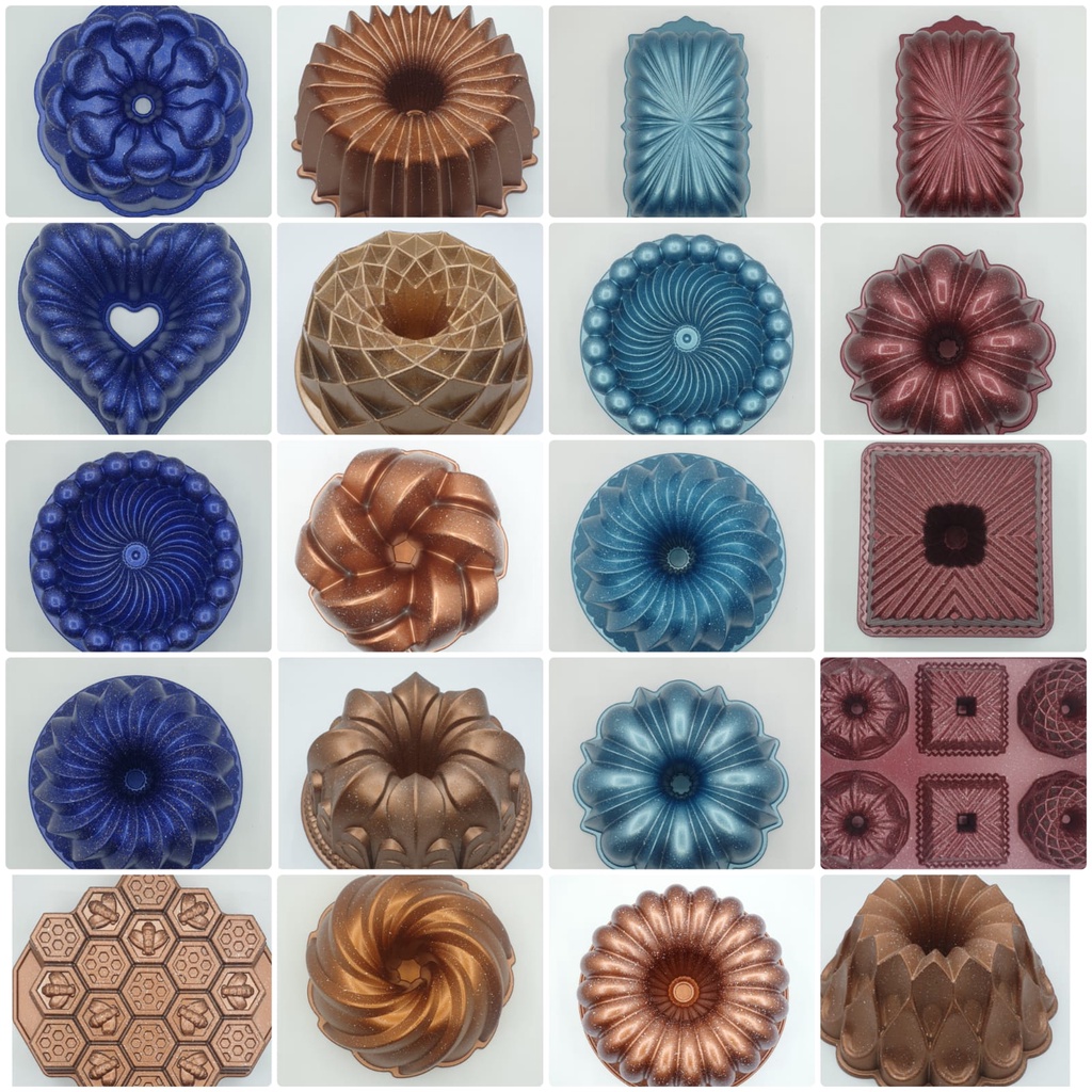 Loyang Kue Cetakan Kue Baking Pan cake Pan Bundt Pan Marble Pan Elegan Loyang Kue Bolu Sultan Anti