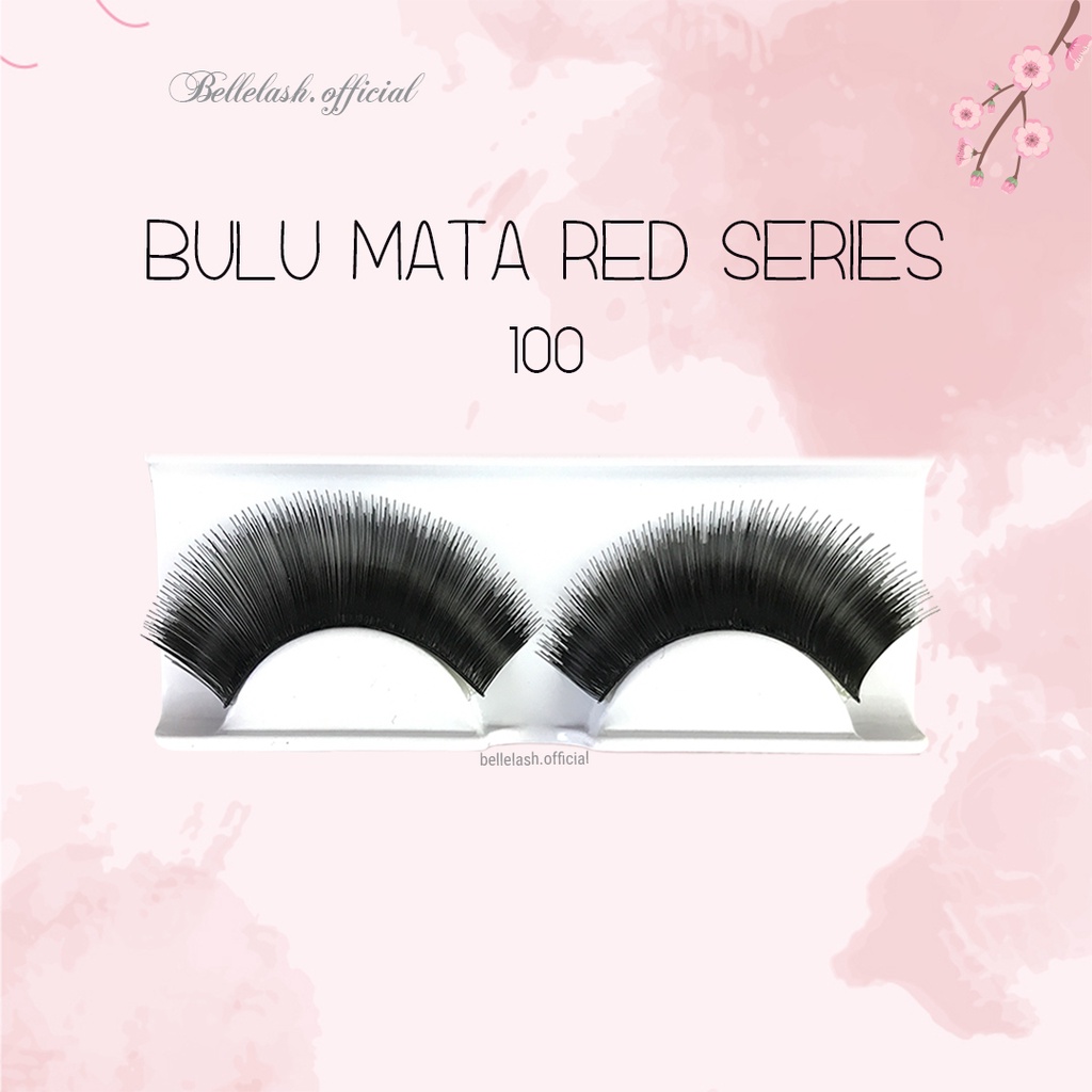 100 Bulu Mata Palsu Handmade Natural False Eyelash Eye Lashes Lusin