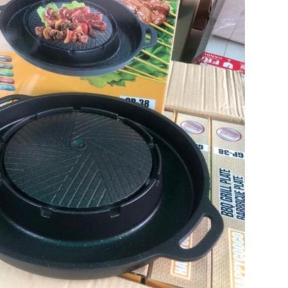Jual PROMO Korean Yakiniku grill pan 2in1 FREE KOMPOR / bulgogi pan 2