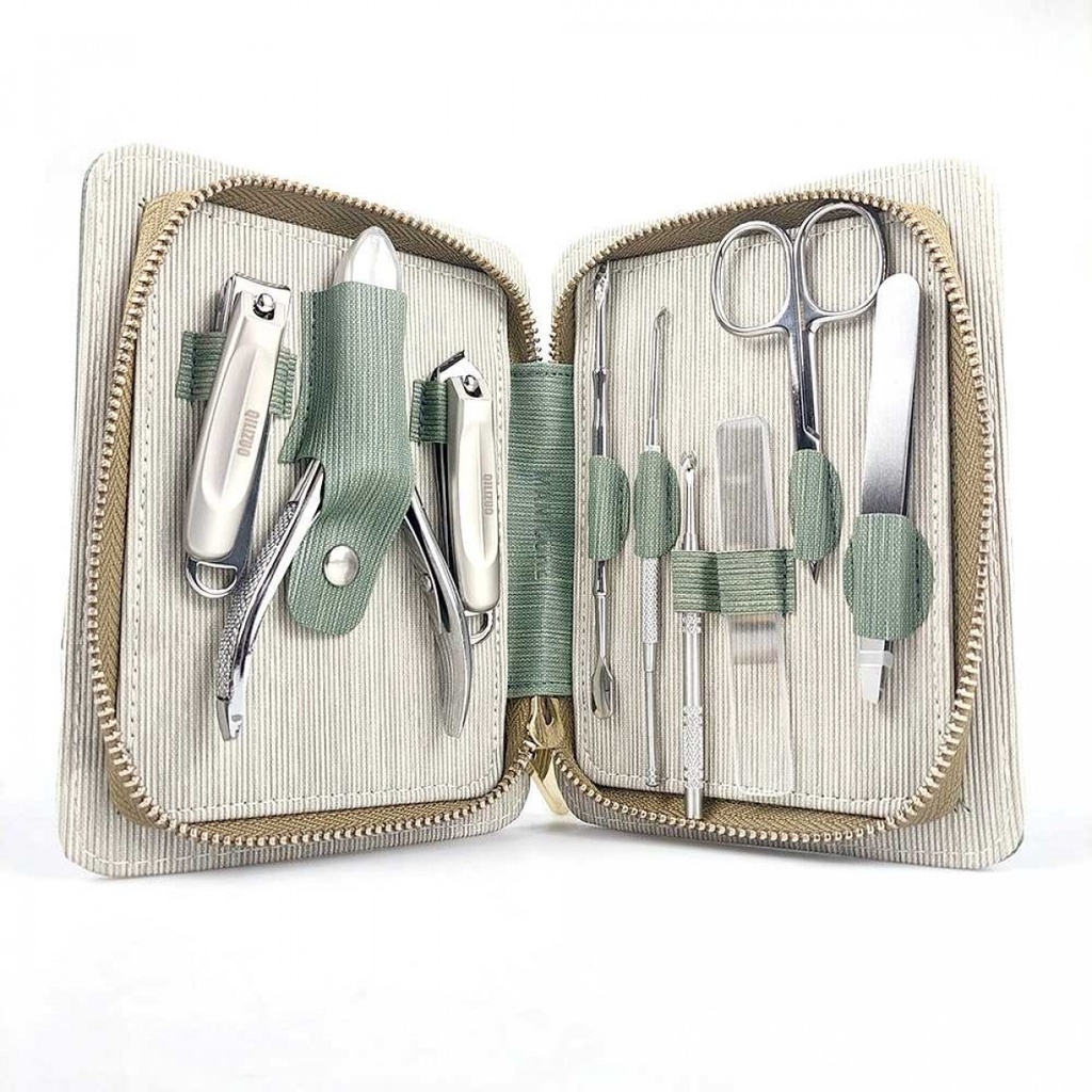 Gunting Perawatan Kuku Nail Art Set Manicure Pedicure 9 Pcs Stainless