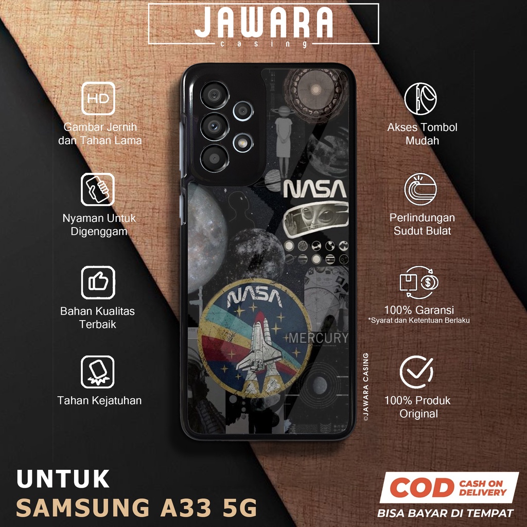 Case Samsung A33 5G Casing Samsung A33 5G Jawara Casing [NASA] Case Glossy Case Aesthetic Custom Cas