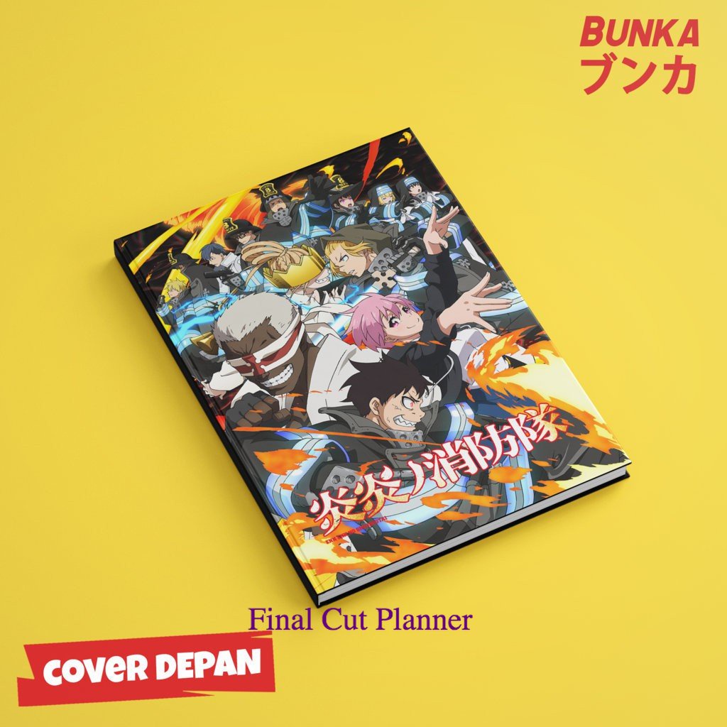 

Notebook Anime Fire Force F Hardcover A5 Buku Tulis Catatan Notes Agenda Planner Jurnal .