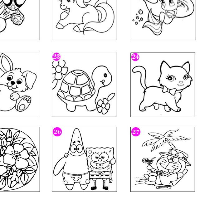 

COD✔️PAKET KANVAS GAMBAR MELUKIS ANAK - 4|SQ7