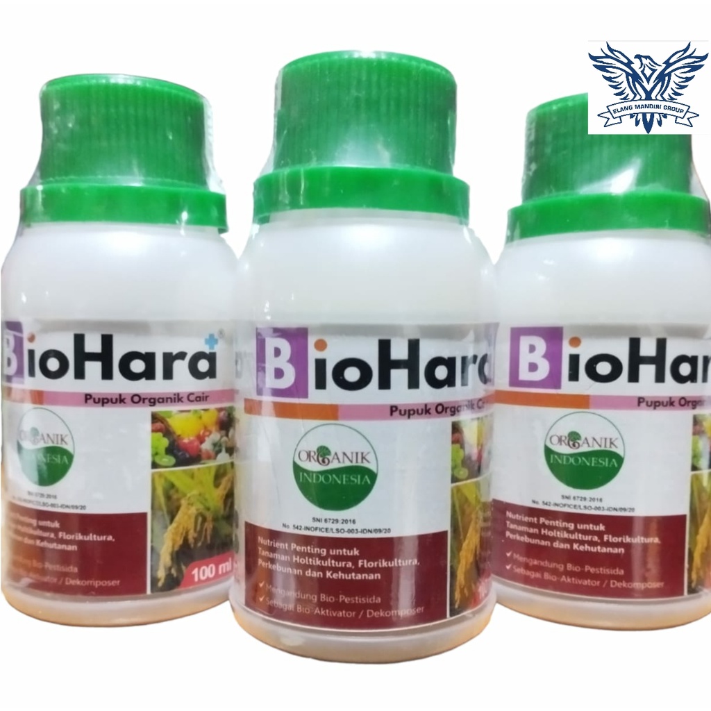 Pupuk Organik Cair BioHara Plus isi 100ml Untuk Pertumbuhan Tanaman