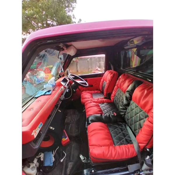 Sarung jok / Cover jok pick up ( Mitsubishi L300 ) model sofa motif