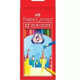 

Hadir Terkeren FABER CASTELL TRI GRIP COLOUR PENCILS 12