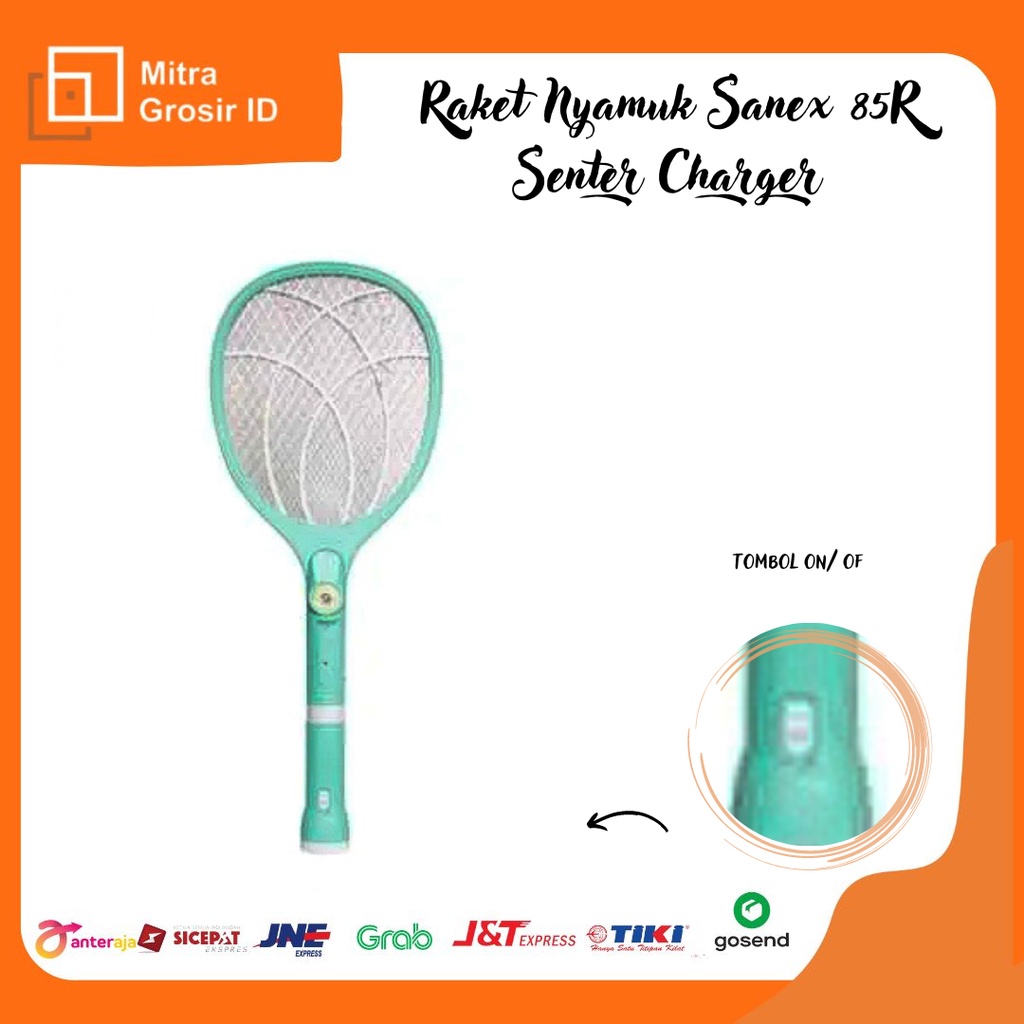 Raket Nyamuk SANEX 85R Senter Charger